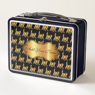 Luxe, moderne Gold Cat-add Jouw tekst