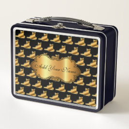 Luxe, moderne Gold Cat-add Jouw tekst