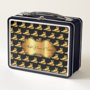 Luxe, moderne Gold Cat-add Jouw tekst