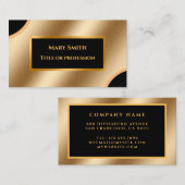 Luxe, moderne Gold Professional Visitekaartje (Voorkant / Achterkant)