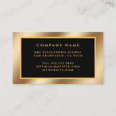 Luxe, moderne Gold Professional Visitekaartje (Achterkant)