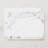 Luxe, moderne goudbruine gepersonaliseerde feestar bedankkaart (Voorkant)