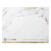 Luxe, moderne goudbruine gepersonaliseerde feestar notitieblok (Voorkant)