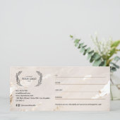 Luxe moderne gouden folie cadeaubon/certificaat (Staand voorkant)