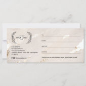 Luxe moderne gouden folie cadeaubon/certificaat (Voorkant)
