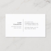 LUXE MODERNE HOUTKORRELONTWERPER VISITEKAARTJE (Achterkant)