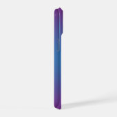Luxe Moderne Minimaal Abstract Paars Blauw iPhone 15 Case (Rechterkant)