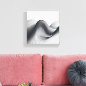 Luxe moderne minimalistische golfkunst - Abstract Canvas Afdruk (Insitu (Woonkamer))