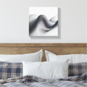 Luxe moderne minimalistische golfkunst - Abstract Canvas Afdruk (Insitu (Slaapkamer))