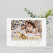 Luxe moderne minimalistische vrolijkste feestdagen (Staand Voorkant)