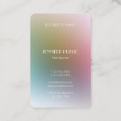 Luxe moderne monogram kleurrijke Sjabloon elegant Visitekaartje (Achterkant)