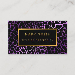 Luxe moderne Paarse tijger voegt Jouw tekst toe Visitekaartje