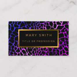 Luxe moderne Paarse tijger voegt Jouw tekst toe Visitekaartje