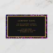 Luxe moderne Paarse tijger voegt Jouw tekst toe Visitekaartje (Achterkant)