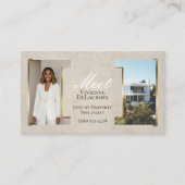 Luxe Moderne Professionele Fotocollage Elegant Visitekaartje (Voorkant)