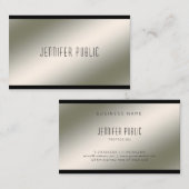 Luxe moderne professionele Sjabloon Elegant Visitekaartje (Voorkant / Achterkant)