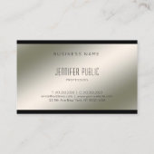 Luxe moderne professionele Sjabloon Elegant Visitekaartje (Achterkant)