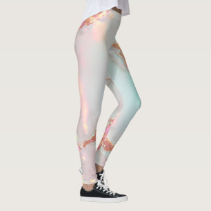 Luxe Moderne Roze Zachte Mint Goud Collectie Leggings