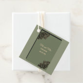 Luxe Moderne Salie groene & gouden klassieke namaa Bedankjes Labels (In situ)