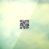 Luxe moderne trouw-QR-code zitplaatskaart bord Raamsticker (Vel 3)