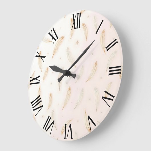 Luxe moderne veren Boho Collectie Grote Klok (Hoek)