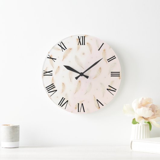 Luxe moderne veren Boho Collectie Grote Klok (Huis)