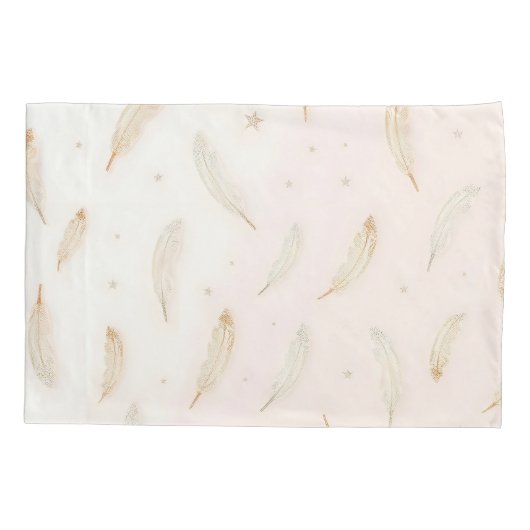 Luxe moderne veren Boho Collectie Kussensloop (Achterkant)