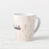 Luxe Moderne Veren Boho Collectie Latte Mok (Rechterhoek)
