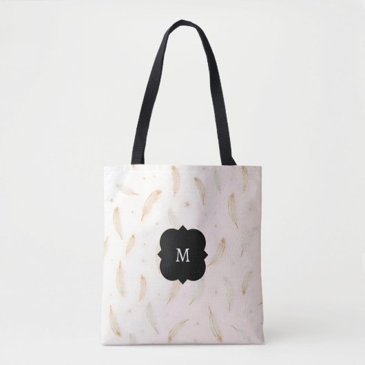 Luxe Moderne Veren Boho Collectie Tote Bag (Voorkant)