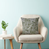Luxe Moderne Vintage Bloem Roos Kussen (Stoel)