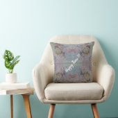 Luxe Moderne Vintage Bloem Roos Kussen (Stoel)