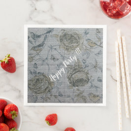 Luxe Moderne Vintage Bloem Roos Servet