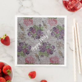 Luxe Moderne Vintage Bloemrijke Roos Servet