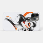 Luxe Moderne Vrouw Portret Kunst Case-Mate iPhone Case (Achterkant (horizontaal))