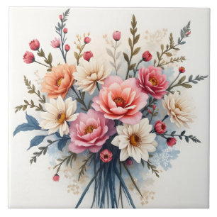 Luxe Moderne Wilde Bloemen Mooie Collectie Tegeltje