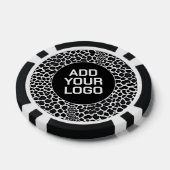Luxe Moderne Witte Luipaard Elegante Collectie Poker Chips (Enkel)