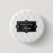 Luxe Moeder van de Bruid Wedding Pin Button (Voorkant)