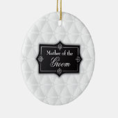 Luxe moeder van de bruidegom bruiloft | Keramische Keramisch Ornament (Rechts)
