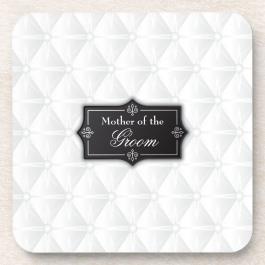 Luxe moeder van de bruidegom bruiloft | Onderzette Bier Onderzetter (Voorkant)