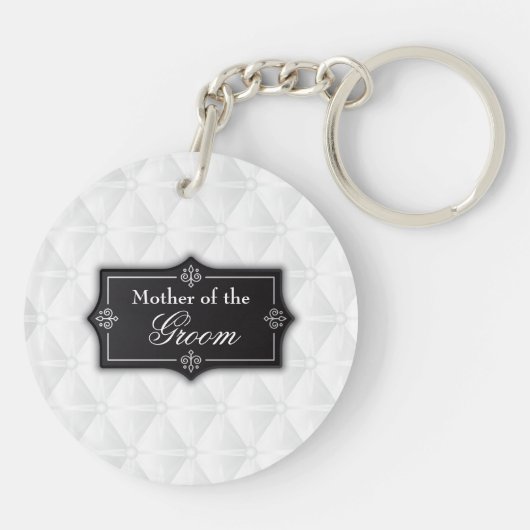 Luxe moeder van de bruidegom bruiloft Sleutelhange Sleutelhanger (Achterkant)