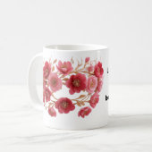 Luxe Moederdag Bloemenkroon Koffiemok (Voorkant links)