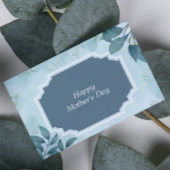 Luxe Moederdagkaart met bladrijke botanische afbee Kaart