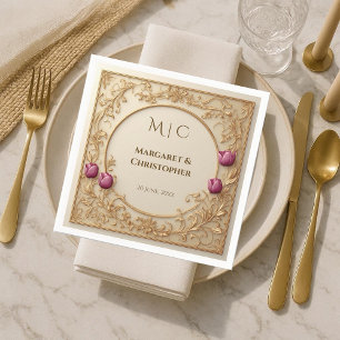 Luxe Moerbei Goud Antieke Barokke Grootheid Chic Servet