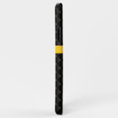 Luxe Monogram Black Diamond Opgelost leder Case-Mate iPhone Case (Achterkant/rechts)