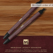 Luxe Monogram Bourgondische pen