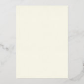 Luxe Monogram Moderne Trouwkaart Navy Roze Goud Folie Uitnodiging (Achterkant)