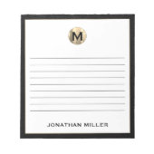 Luxe Monogram Notitieblok (Voorkant)