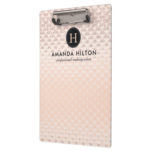 Luxe Monogram Roos Gold Klembord (Links)