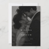 Luxe Monogram Save The Date Kaart (Voorkant)
