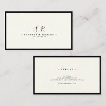 Luxe Monogram Zwart Ivoor Chic Stijlvol